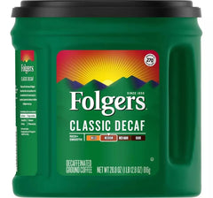 Folgers Ground Decaf Classic Medium Roast Coffee, Pack of 1, 33.9 Ounce, 1.8 pounds
