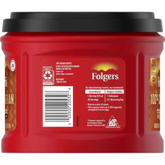 Folgers 100% Colombian Medium Roast Ground Coffee, 24.2 Ounces