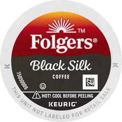 Folgers Black Silk Dark Roast Coffee, 12 Keurig K-Cup Pods (Pack of 2)