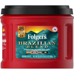 Folgers Brazilian Blend Medium Roast Ground Coffee, 24.2 Ounces