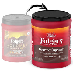 Folgers Gourmet Supreme Ground Coffee, 9.6 Ounce Canisters