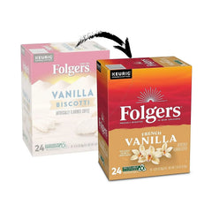 Folgers Gourmet Selections Single Cup for Keurig Brewers, Vanilla Biscotti, 24 Count