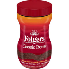 Folgers Classic Roast Instant Coffee Crystals, 12 Ounces (Pack of 1)