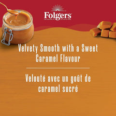 Folgers Caramel Drizzle Flavoured Coffee, Single-Serve K-Cup Pods For Keurig Coffee Makers, 30 Count