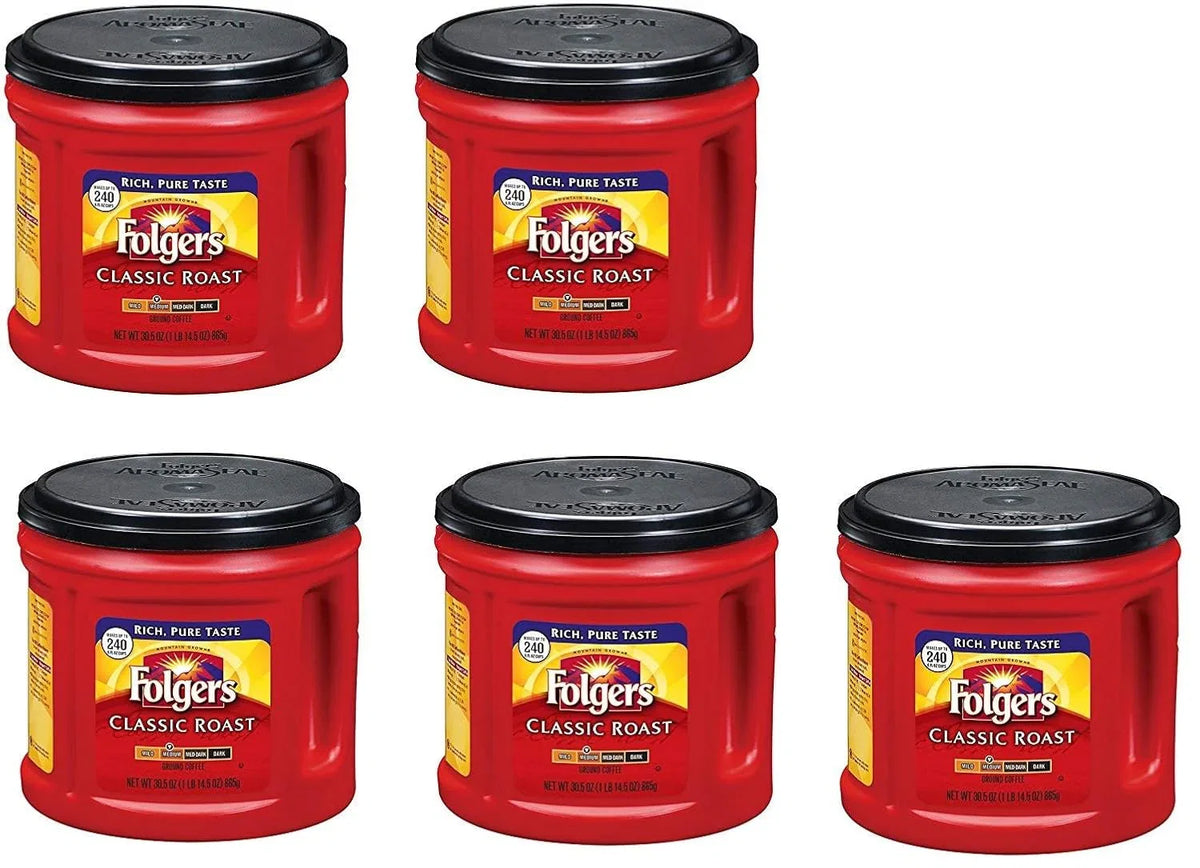 Folgers Classic Roast Ground Coffee, Medium Roast, 30.5 Ounce