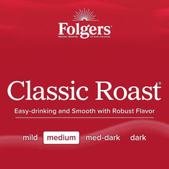Folgers Classic Medium Roast Ground Coffee, 10.3 Oz 175th Anniversary Limited Edition Metal Can