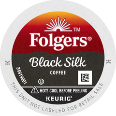 Folgers Black Silk Dark Roast Coffee, 12 Keurig K-Cup Pods