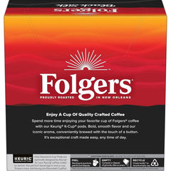 Folgers Black Silk Dark Roast Ground Coffee, 32 Keurig K-Cup Pods