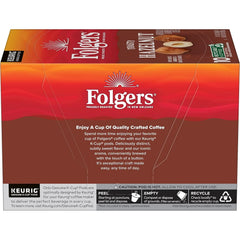 Folgers Toasty Hazelnut Artificially Flavored Coffee, Keurig K-Cup Pods, 10 Count Box