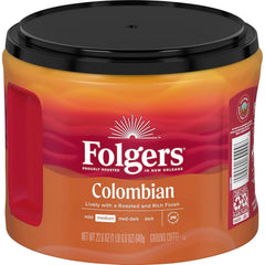 Folgers Colombian Medium Roast Coffee, 22.6 Ounces (Pack of 6)