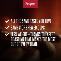 Folgers Classic Decaf Medium Roast Ground Coffee, 19.2 Ounces (Pack of 6)