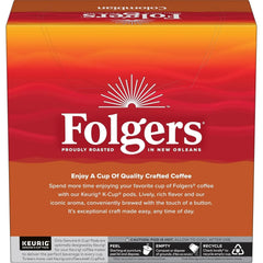 Folgers Colombian Coffee, Medium Roast, Keurig K-Cup Pods, 32 Count Boxes (Pack of 4)